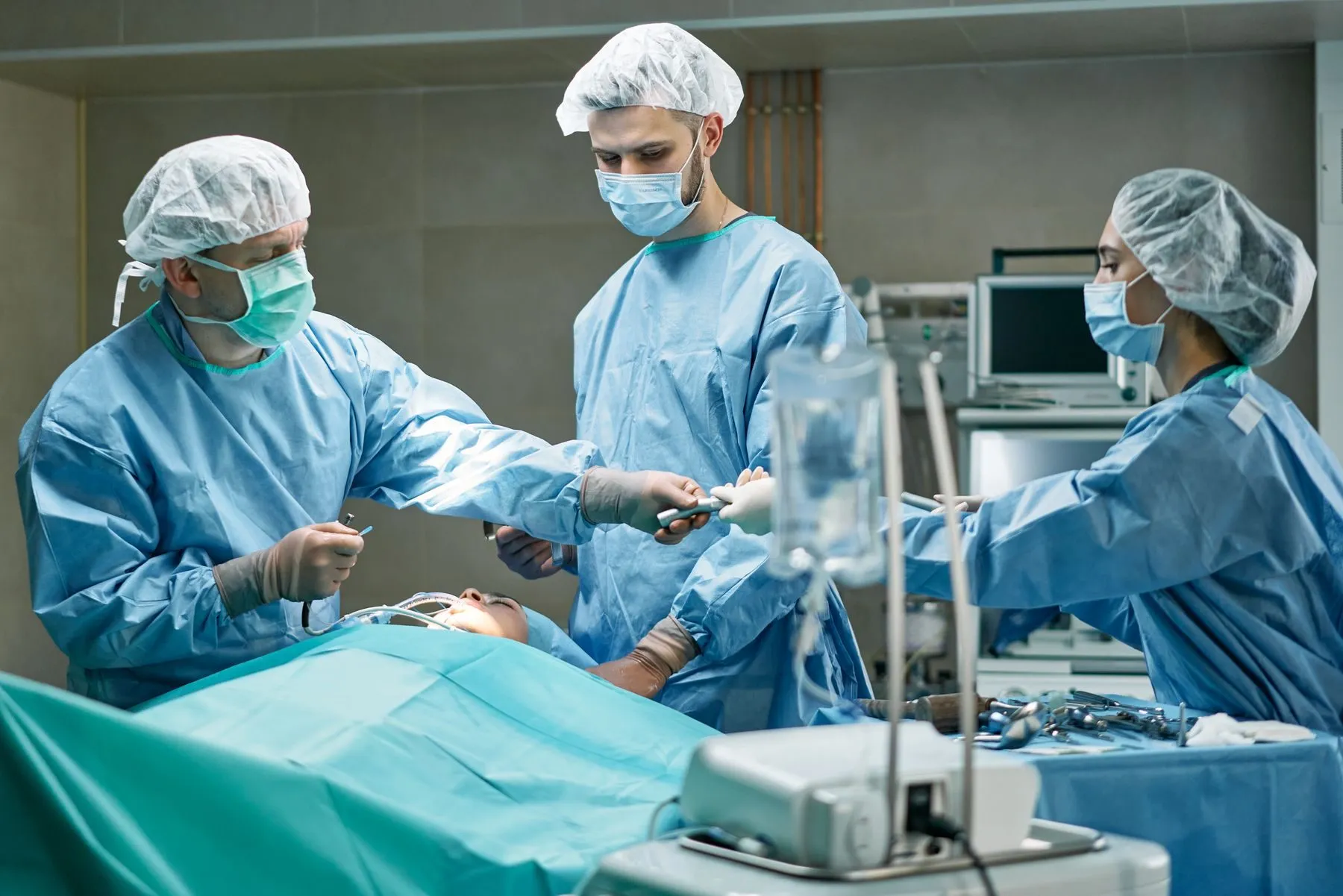 Surgical team at work